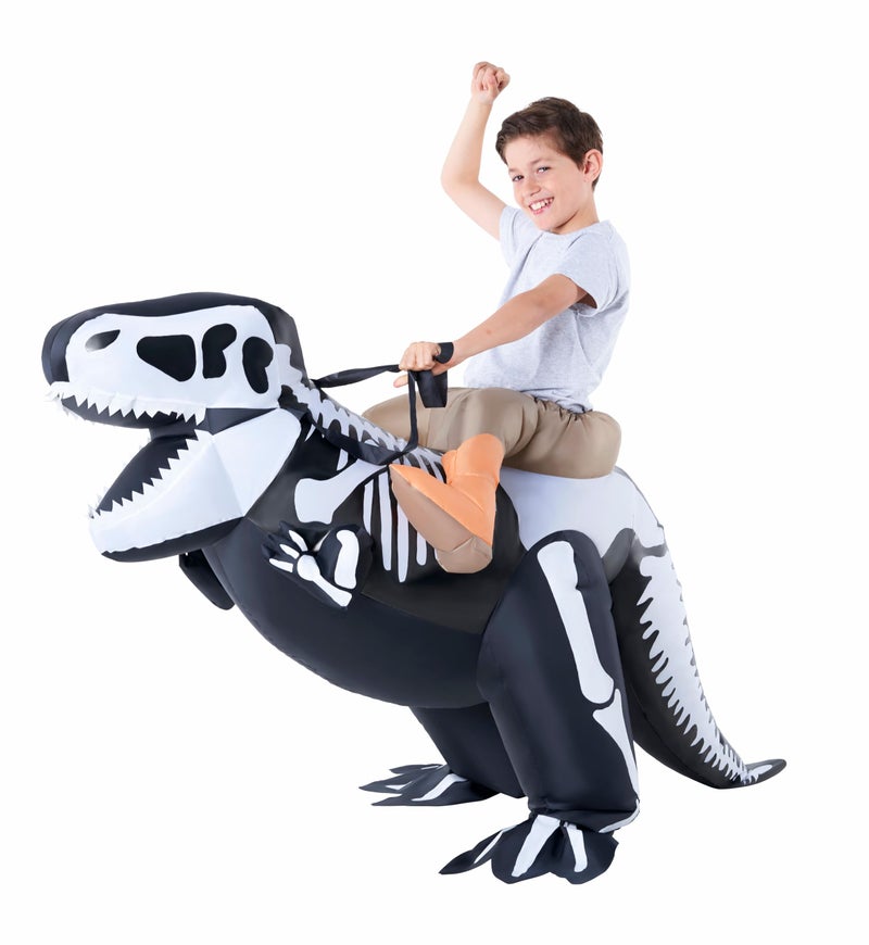 Morph Inflatable Skeleton Dinosaur Costume Kids  TRex Blow Up Skeleton Dinosaur Costume  Inflatable Dino Costume Kids - Image 1